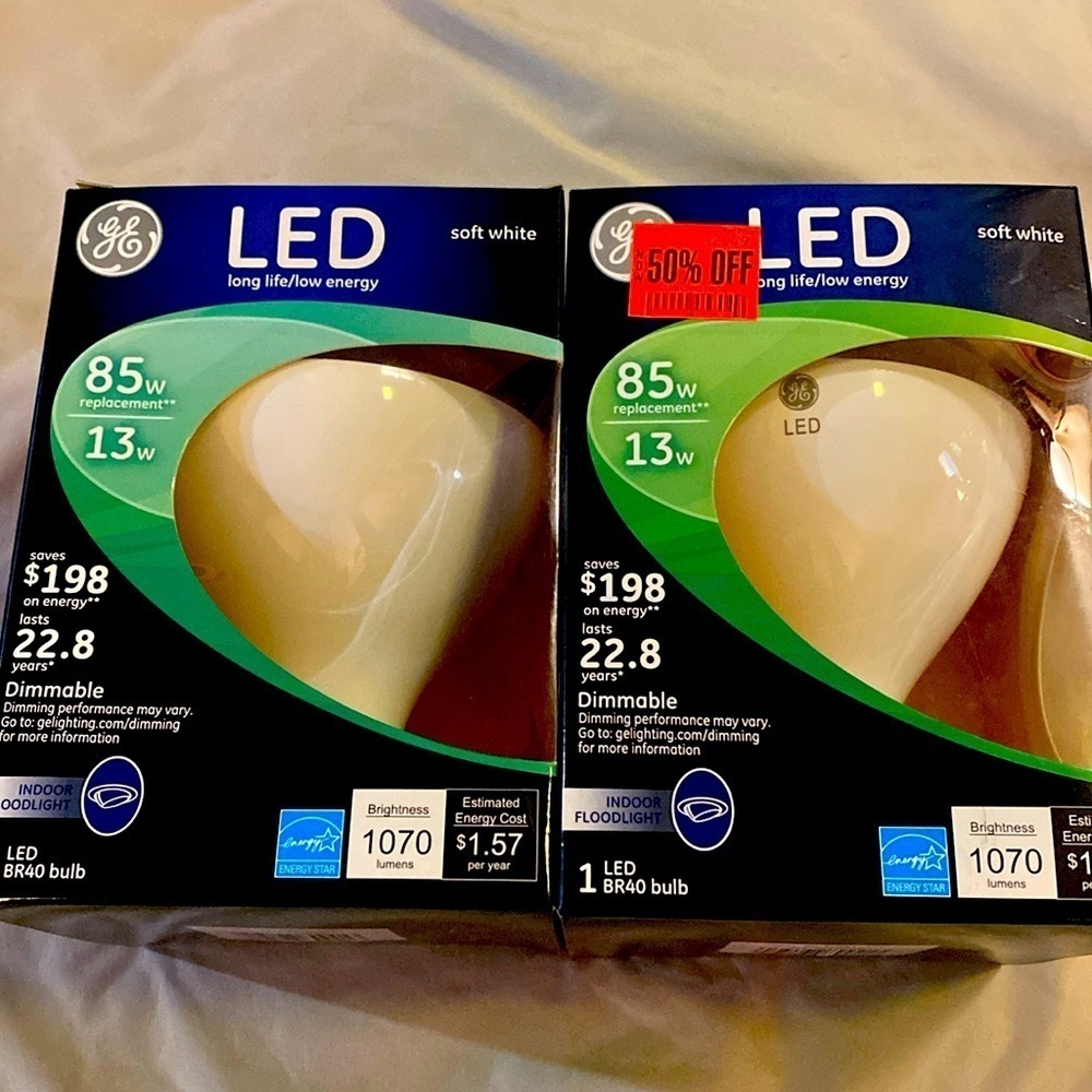 2/$20.  Floodlight LED Light Bulb Bundle Household Lighting Dimmable